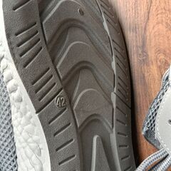 新品 26cm メンズ スニーカー グレー 厚底 シューズ 普段着 識別番号:【N500-S】の画像