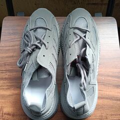 新品 26cm メンズ スニーカー グレー 厚底 シューズ 普段着 識別番号:【N500-S】の画像