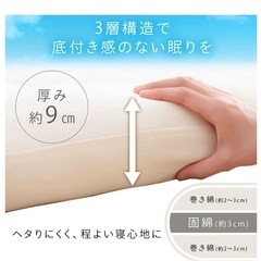 アイリスオーヤマ敷布団シングルの画像