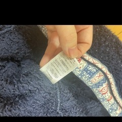 60〜70 ネイビー フリースロンパース カバーオールの画像