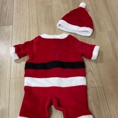 美品50〜60 サンタコスチューム 帽子付き ロンパースの画像