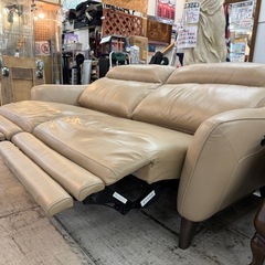 【愛品館 江戸川店 】3P本革電動リクライニングソファ アローネ ＮITORI（ニトリ）の画像