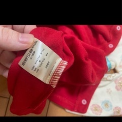 70 花柄着物風ベビー服　足袋風靴下つきの画像