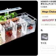 熱帯魚ベタ用飼育セットの画像