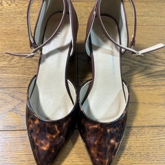 アララ ヒョウ柄 豹柄 レオパード パンプス ブラウンの画像