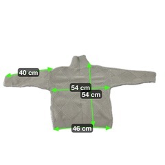 ニット レディース グレー タートルネック 長袖 フリーサイズの画像