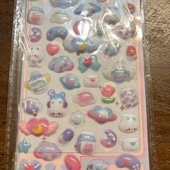 ボンボンドロップシール　うさぎの画像