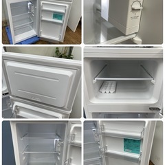 R504 ☀️ 新生活応援！ 生活家電3点セット 2024年製の高年式♪ Haier 冷蔵庫・洗濯機・電子レンジ ⭐動作確認済⭐クリーニング済の画像