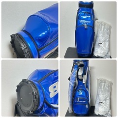 ブリヂストン　TOUR B　キャディバッグ　青　未使用品　9.5型の画像