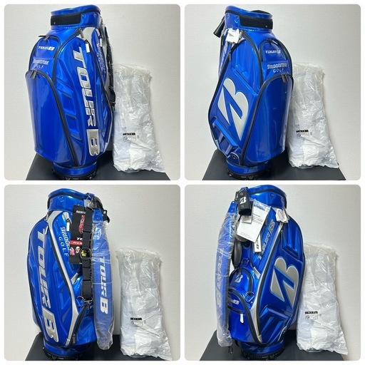 ブリヂストン　TOUR B　キャディバッグ　青　未使用品　9.5型