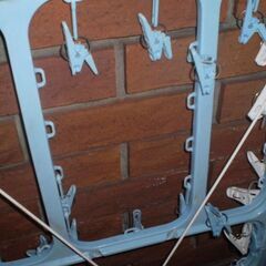 洗濯ハンガー　2個　洗濯ばさみない部分もあるのでジャンク品お願いします。の画像