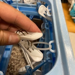 洗濯ハンガー　2個　洗濯ばさみない部分もあるのでジャンク品お願いします。の画像