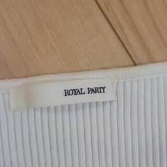 ROYAL PARTY ストライプ 五分袖ニットの画像