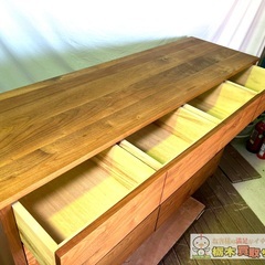 【A136】塩田家具 ウォールチェスト タンス 収納家具 美品の画像