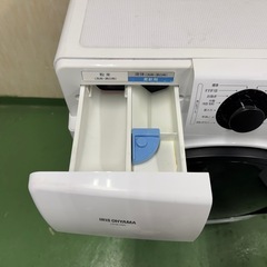 245送料設置無料　アイリスオーヤマ　ドラム式洗濯機　8㌔　冷蔵庫　人気モデル　小型　一人暮らし　左開きの画像