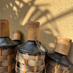 【国分寺】バンブーパーティートーチ　約150センチ　4本セット　アウトドア　ふた付き　　ジョイフル本田で購入　の画像