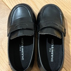 子供用ローファー　黒17cmの画像