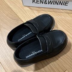 子供用ローファー　黒17cmの画像