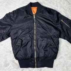 アルファ MA-1 フライトジャケット 黒 S リバーシブル 中綿ALPHA ALPHA INDUSTRIES  /  サイズ : Sの画像