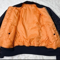 アルファ MA-1 フライトジャケット 黒 S リバーシブル 中綿ALPHA ALPHA INDUSTRIES  /  サイズ : Sの画像