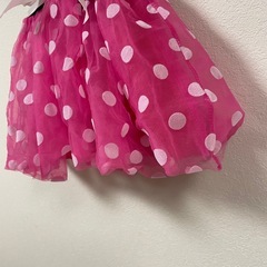 ミニーちゃん NNJXD 120cm 半袖ワンピース 黒・ピンクの画像