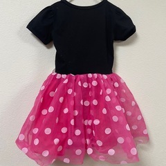 ミニーちゃん NNJXD 120cm 半袖ワンピース 黒・ピンクの画像