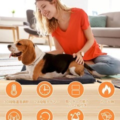 ペットホットカーペット❣️ペット用ヒーター 30段階温度調節 カバー2枚付【L】の画像