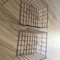 IKEA OBSERVATÖR オブセルヴァトール バスケット クリップ式, グレーブラウン　2こせっと2個セット の画像