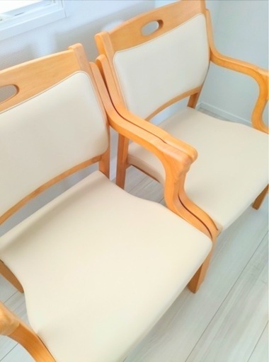 新品✨[5000脚突破]完成品 介護 椅子 座面高41cm 木製