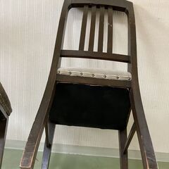 木製椅子　２脚セット　アンティーク家具　ヴィンテージの画像
