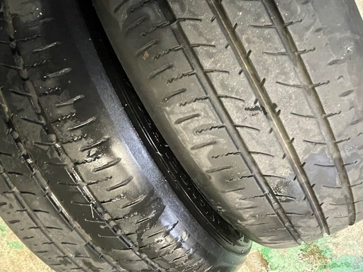 トヨタ純正アルミホイール ラクティス用　2本バリ溝2本ツルツル