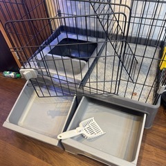 3段トイレ付キャットケージ🐈
の画像