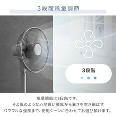 扇風機　山善　
YLT-AG30Eの画像