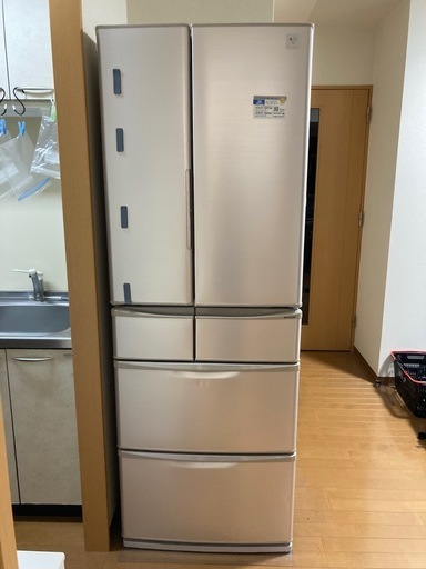 【最終値下げ】SHARP 冷蔵庫 2015年製 465L SJ-XF47A-C 6ドア 観音開きタイプ 冷蔵庫マット付き