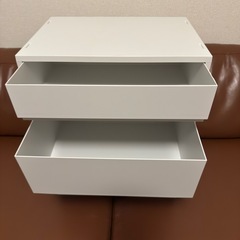 新古品　シンプルな収納BOX3点セット　スタッキングかのう可能の画像