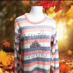 新品未使用品！ルームウェア ワンピース ひざ丈 長袖の画像