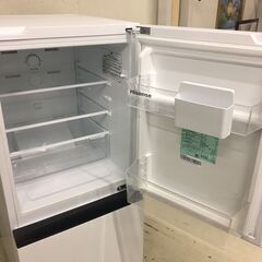 清掃待ち 【高年式】一人暮らし2D冷蔵庫 Hisense 2024年製 135L HR-D13E3Wの画像