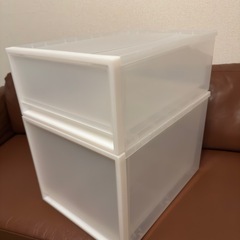 無印　クリアBOX 2個セット　新古品ざいこしょ在庫処分の画像