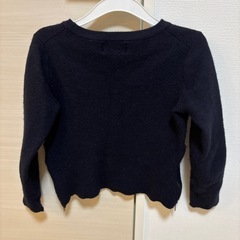 Ford Mills ネイビー長袖 クロップドニットの画像