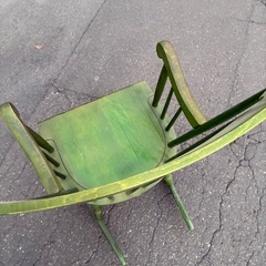 希少カラー　ロッキングチェア 飛騨産業 キツツキマーク HIDA ヴィンテージ 椅子 木製の画像