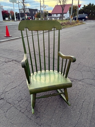 希少カラー　ロッキングチェア 飛騨産業 キツツキマーク HIDA ヴィンテージ 椅子 木製