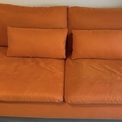 IKEA ソーデルハムンソファ　おれオレンジの画像