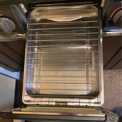 商談中　リンナイグリル付きガステーブルと隙間ラックのセットの画像