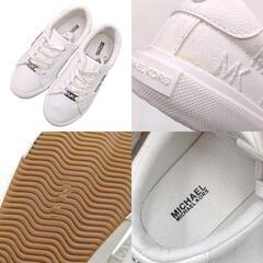 【未使用】マイケルコース ローカット スニーカー 21cm ホワイト MK100592C レディース Michael Korsの画像