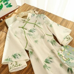 チャイナ服 チャイナドレス 竹 旗袍の画像