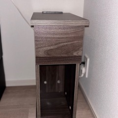 新品 収納ボックス付きサイドテーブルの画像