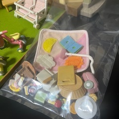 シルバニアファミリー あかりの灯る大きなお家 エポック社 ドールハウス 赤い屋根の大きなお家 家具小物付きの画像