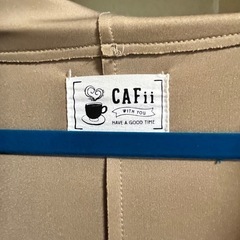 ベージュ フード付きロングコート 3Lの画像