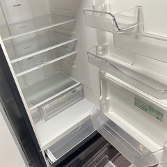 北九州市内配送無料　保証付き 2020年製冷蔵庫 Vタイプ ブリリアントブラック R-V38NV-K [375L /3ドア /右開きタイプ] の画像