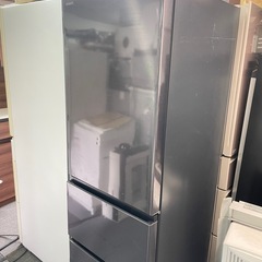 北九州市内配送無料　保証付き 2020年製冷蔵庫 Vタイプ ブリリアントブラック R-V38NV-K [375L /3ドア /右開きタイプ] の画像